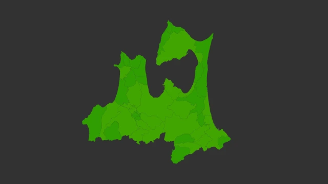 青森県地価ヒートマップ