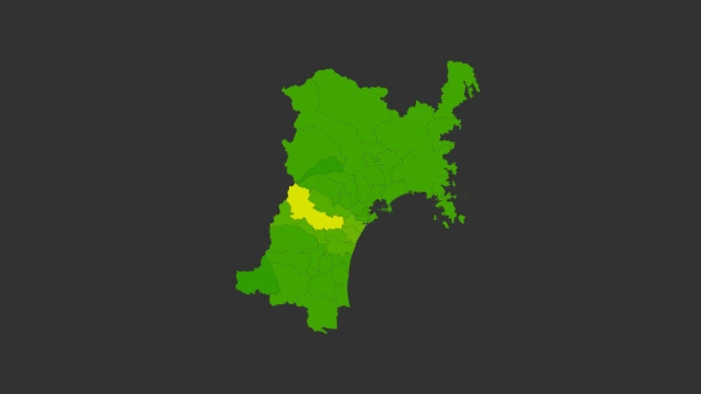 宮城県地価ヒートマップ