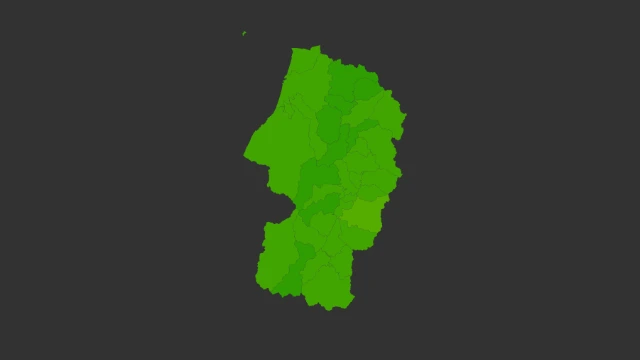 山形県地価ヒートマップ