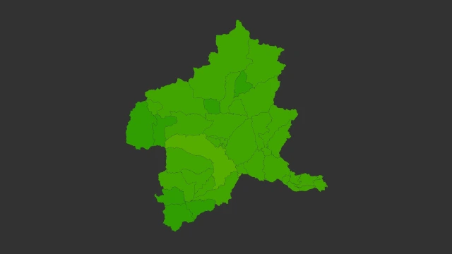 群馬県地価ヒートマップ