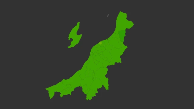 新潟県地価ヒートマップ