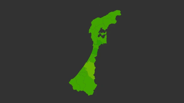 石川県地価ヒートマップ
