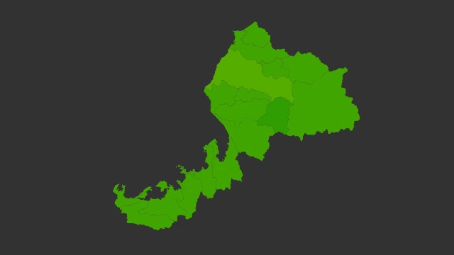 福井県地価ヒートマップ