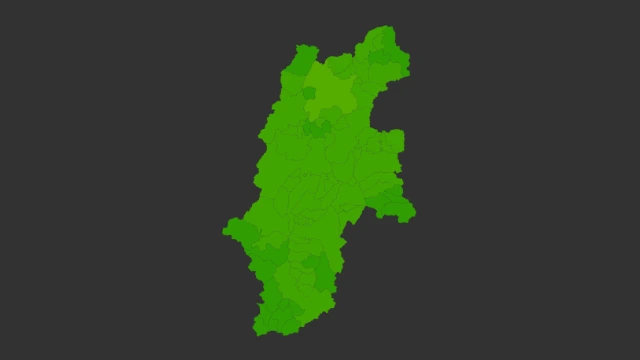 長野県地価ヒートマップ