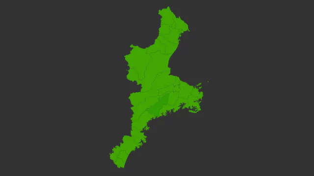 三重県地価ヒートマップ