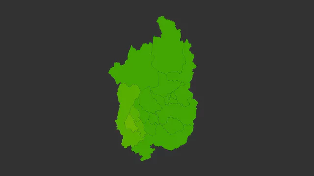滋賀県地価ヒートマップ