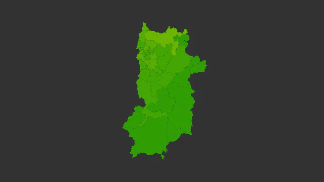 奈良県地価ヒートマップ
