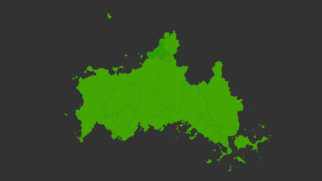 山口県地価ヒートマップ
